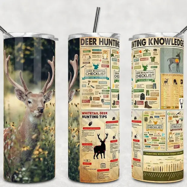 Deer Hunting Knowledge 30oz Tumbler