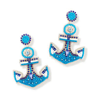 Anchor Blues Earrings