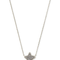 4217711509 Jae Star Silver Pendant Necklace in Platinum Drusy