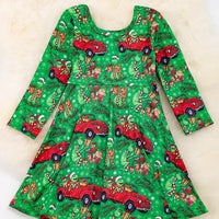 Grinch Car Ride Toddler Dress
