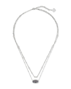 4217707119 Elisa Silver Multi Strand Platinum Drusy