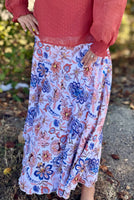 Marcie Maxi Swing Skirt - Harvest Floral
