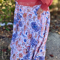 Marcie Maxi Swing Skirt - Harvest Floral