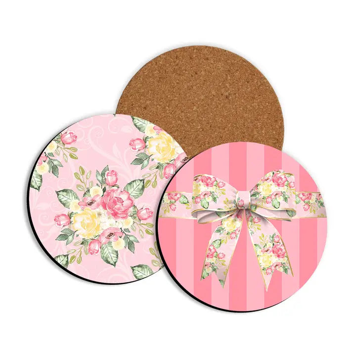 Fancy Floral Coaster Set