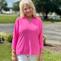 Lulu-B 3/4 Collar Top - BHP