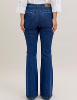 High-Rise Flare with Patch Pocket
