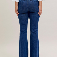 High-Rise Flare with Patch Pocket