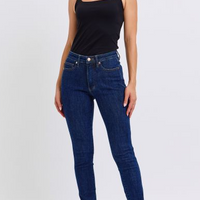 Mid-Rise Tummy Control Classic Skinny Jeans