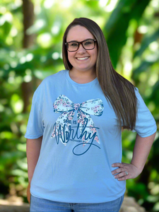 She Is Worthy Tee (Front Pattern)