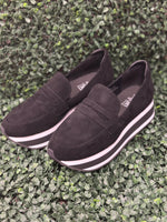 Sheesh - Black Faux Suede
