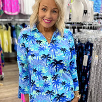 Lulu-B 3/4 Collar Top - PTBL
