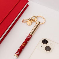 240831 - Key Fob Pen Stylus - Brushstroke Hearts