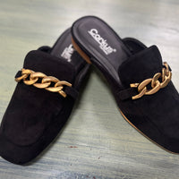 Keepsake - Black Faux Suede
