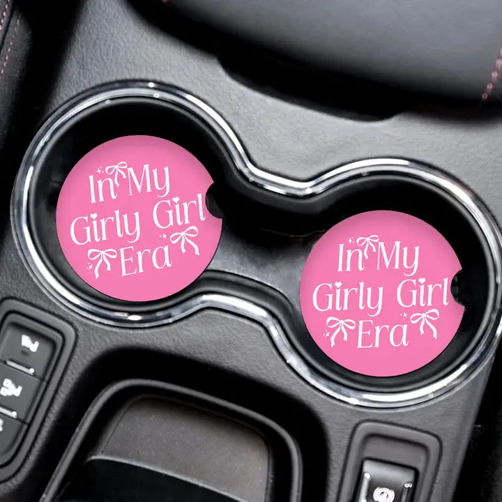 In My Girly Girl Era Car Coaster Set