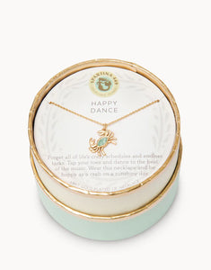 Sea La Vie Happy Dance/Crab Necklace Gold