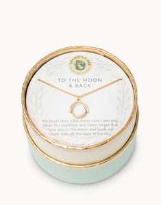 Sea La Vie To The Moon Back Reversible Necklace Gold