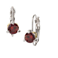 F5016-AN00 - Beijos Collection - Garnet Prong Set Earrings - Garnet