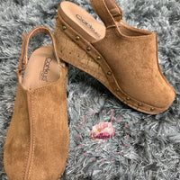 Make Em Blush - Tobacco Faux Suede