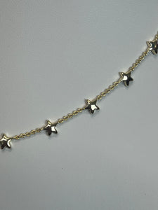 Sierra Star Strand Necklace in Gold Metal