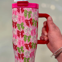 Tumbler 40oz - Dot Bows (DOTS)