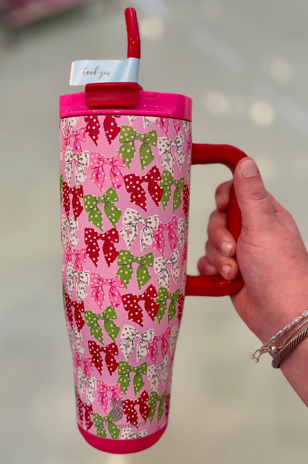 Tumbler 40oz - Dot Bows (DOTS)