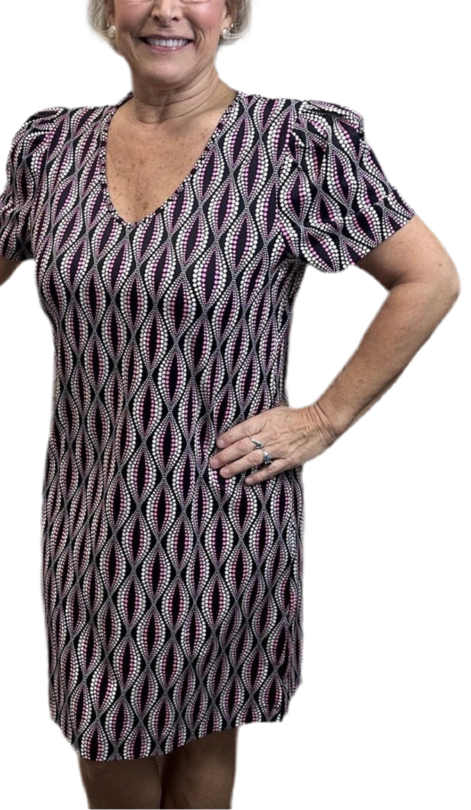 SPX4552 Puff Sleeve Dress - DTNU