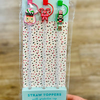 Sugar Plum Soldiers Straw Topper Set