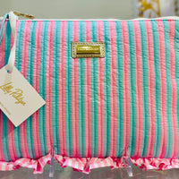 Ruffle Pouch - Stripe