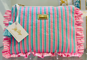 Ruffle Pouch - Stripe