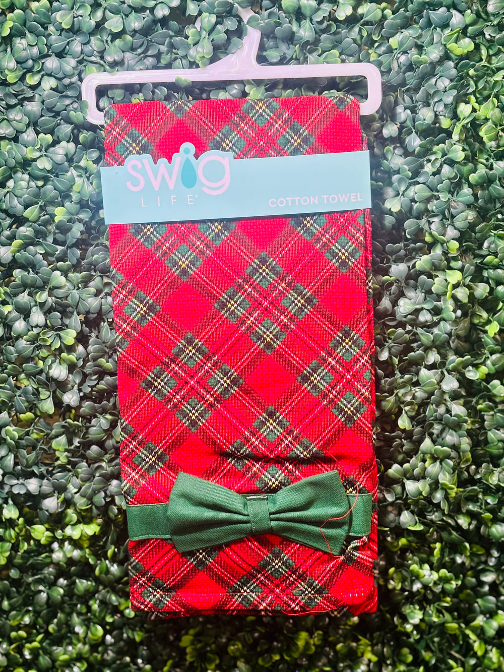 Christmas Plaid Tea Towel