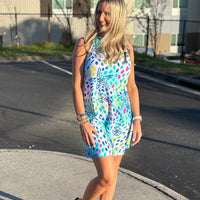 Olivia Halter Dress - Seabreeze