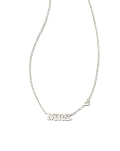 9608801161 Mrs Pendant Necklace in Silver