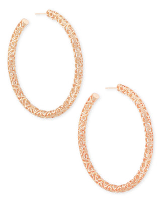 Maggie 2'5 Hoop Earring in Rose Gold