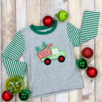 Festive Tree Hauler Boys Top