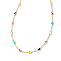 Haven Gold Heart Strand Necklace in Multi Mix