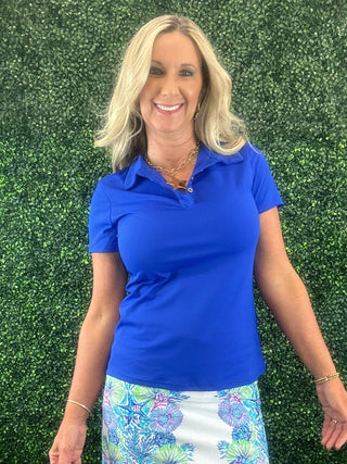 Royal Blue Short Sleeve Polo