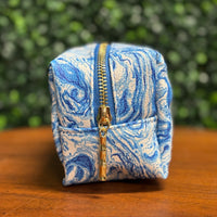 Blue Swirl Cosmetic Pouch
