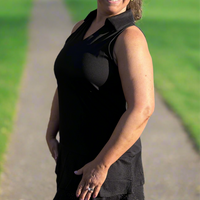 Aryeh Racer Back Dress with Shorts - Black Eyelet