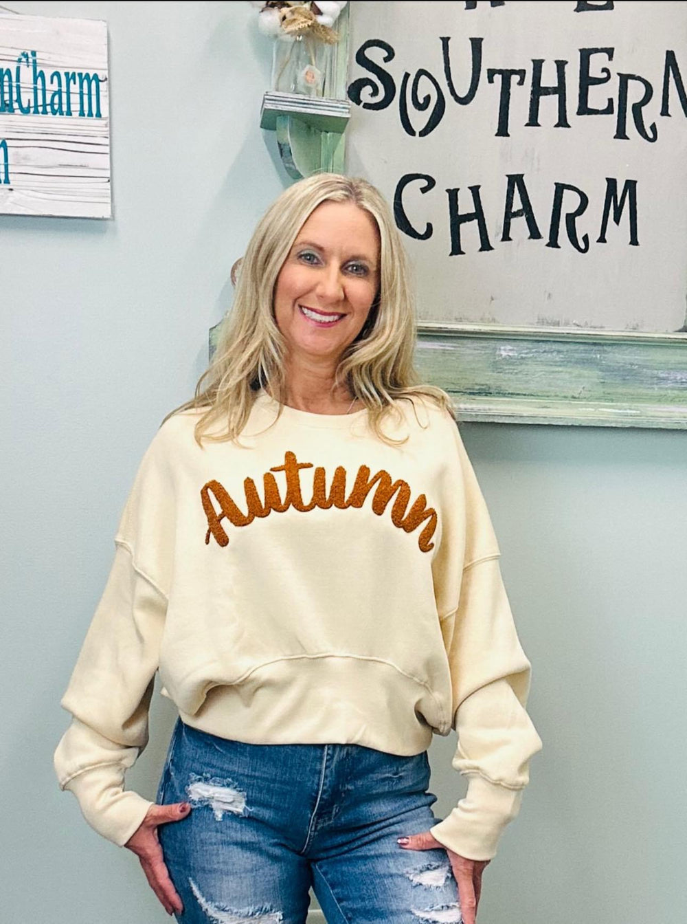 Autumn Rich Buttercream Maggie Sweatshirt