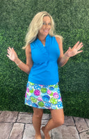 Evelyn Sleeveless Top - Turquoise
