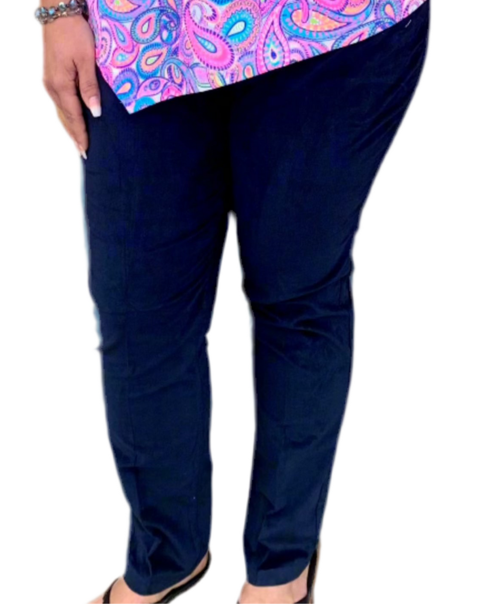Suede Pants - NVY