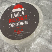 Have A Holly Jolly Christmas - Soap in a Sponge