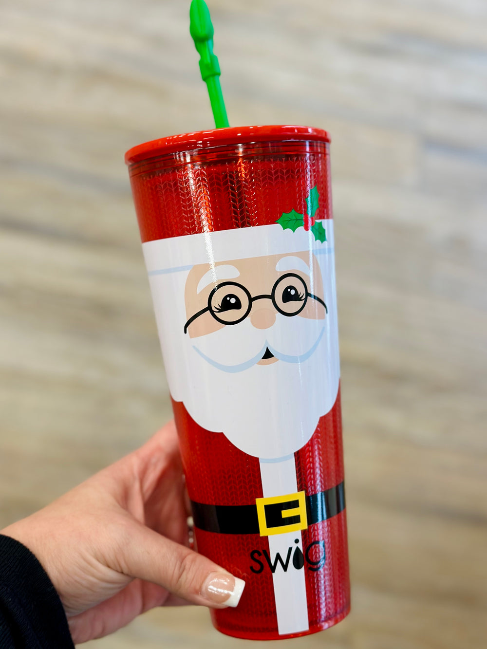 Mr Claus Plastic Tumbler 24oz