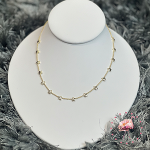 Sierra Star Strand Necklace in Gold Metal