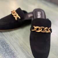Keepsake - Black Faux Suede