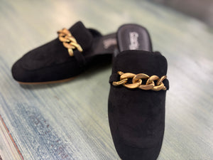 Keepsake - Black Faux Suede