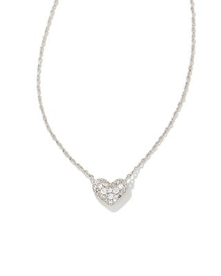 Ari Pavé Heart Crystal Necklace in Silver
Kendra Scott Heart necklace