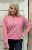 Rose Quarter-Zip Jogging Top
Stay cozy, chic, and ready for anything with our Rose Quarter-Zip Jogging Top! 🌹 This soft, versatile top features a flattering quarter-zip design, perfect for layering or wearing solo. Pair it with your favorite jeans or matching Rose Flare Jogging Pants for a complete athleisure look.
