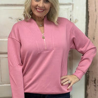 Rose Quarter-Zip Jogging Top
Stay cozy, chic, and ready for anything with our Rose Quarter-Zip Jogging Top! 🌹 This soft, versatile top features a flattering quarter-zip design, perfect for layering or wearing solo. Pair it with your favorite jeans or matching Rose Flare Jogging Pants for a complete athleisure look.