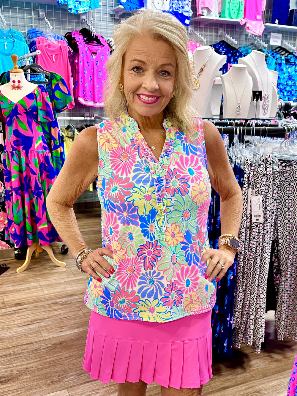 Beachtime - Sleeveless Ruffle Tank LFWL